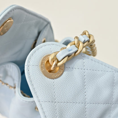 Chanel Hobo 25c Light Blue Handbag
