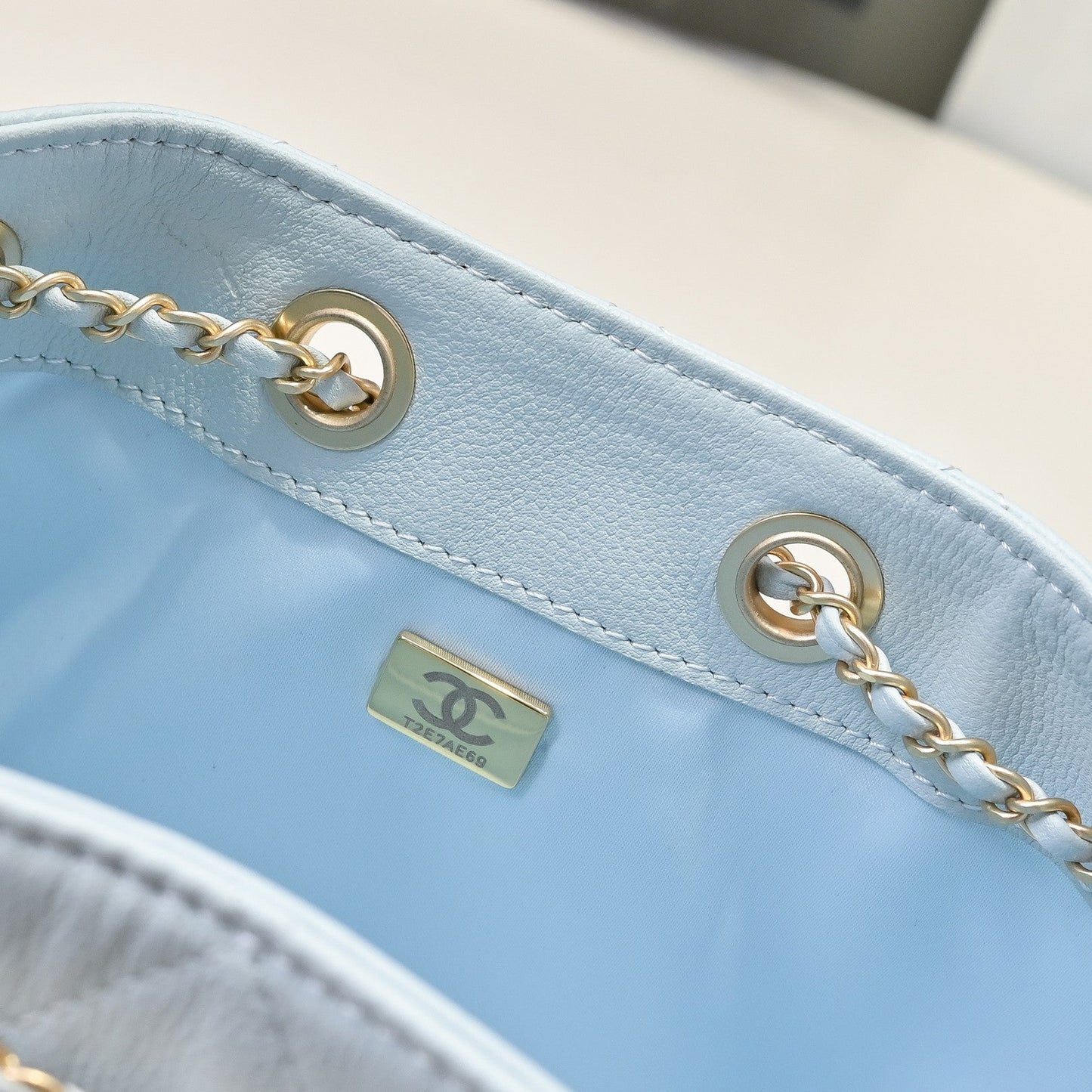 Chanel Hobo 25c Light Blue Handbag