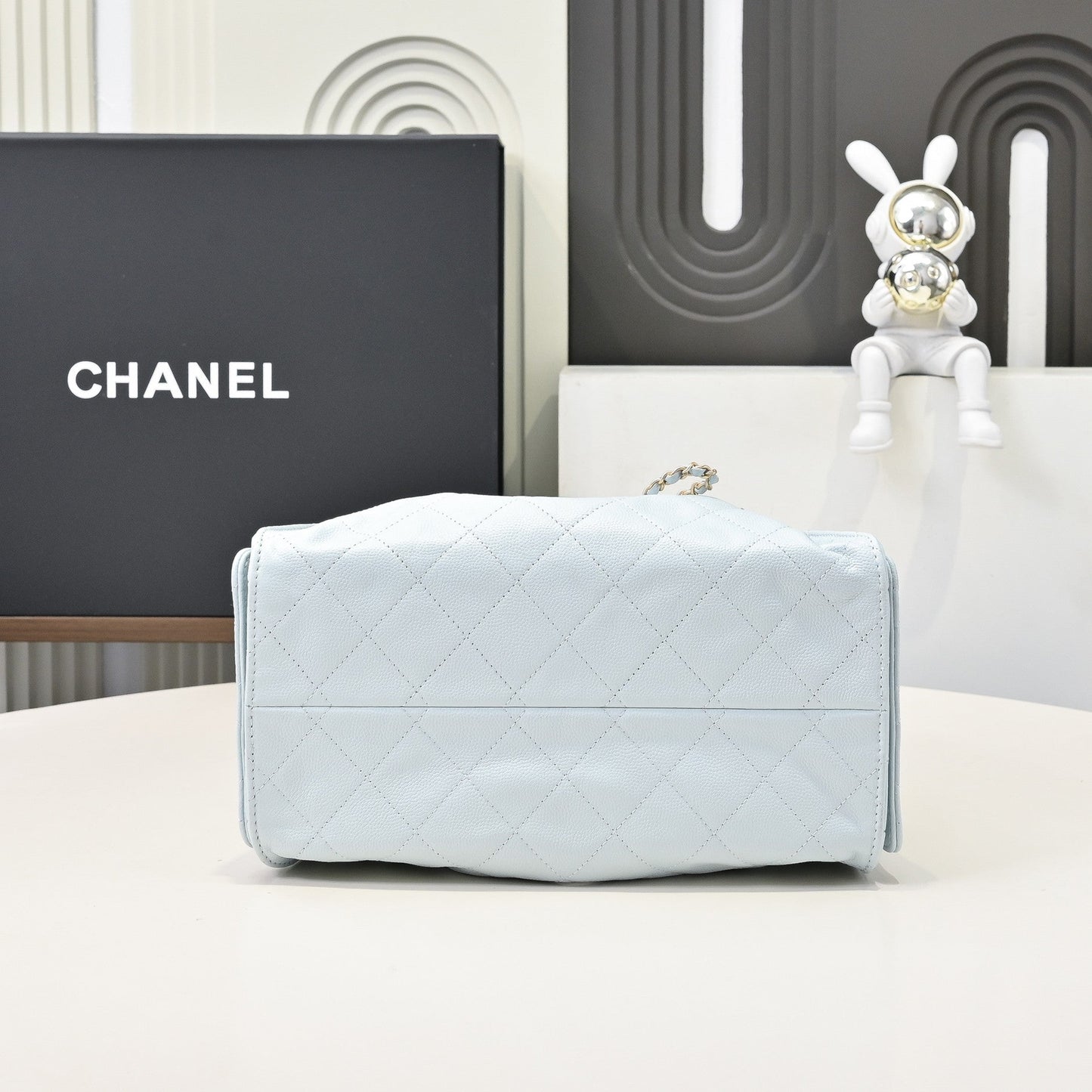 Chanel Hobo 25c Light Blue Handbag