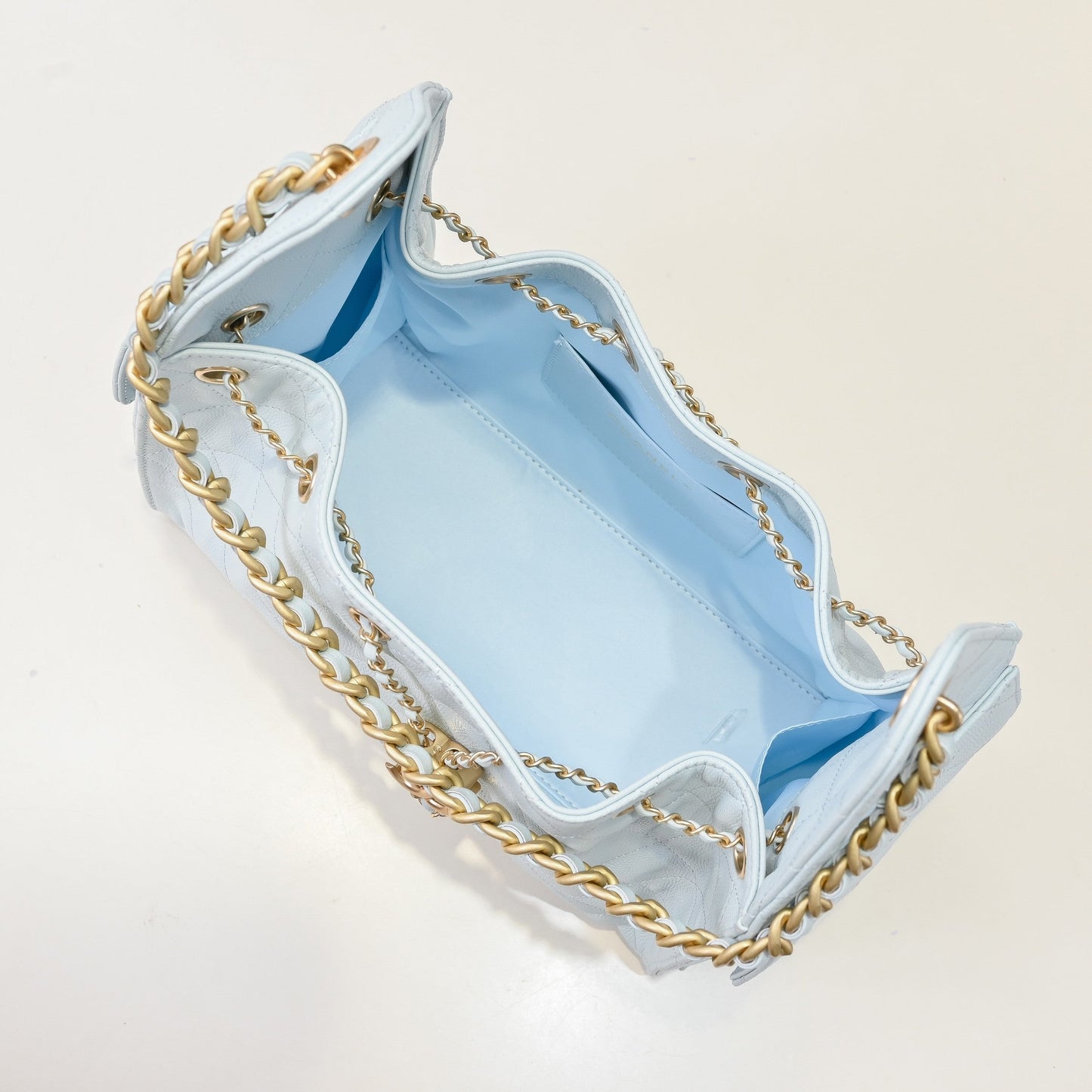 Chanel Hobo 25c Light Blue Handbag
