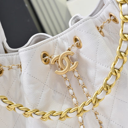 Chanel Hobo 25c White Handbag