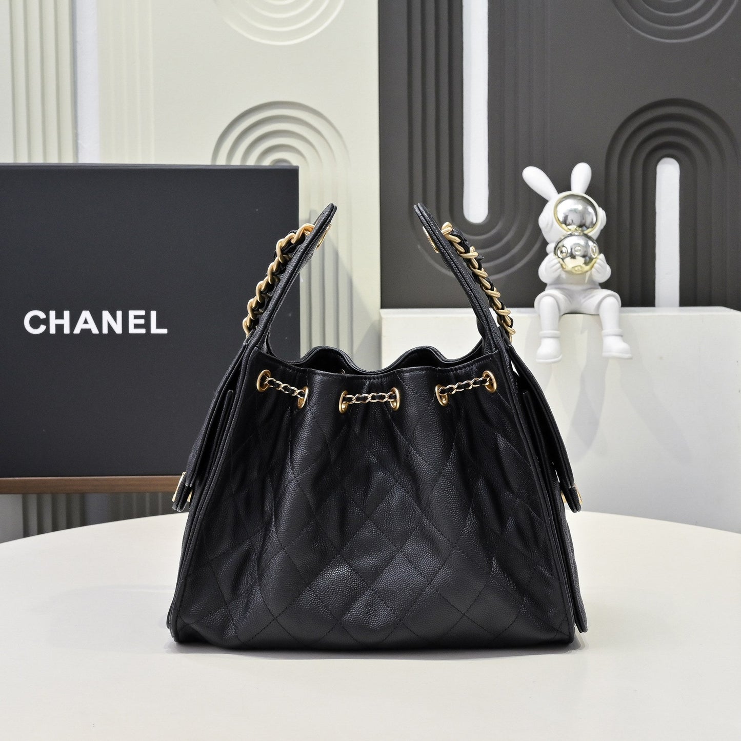Chanel Hobo 25c Black Handbag