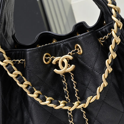 Chanel Hobo 25c Black Handbag