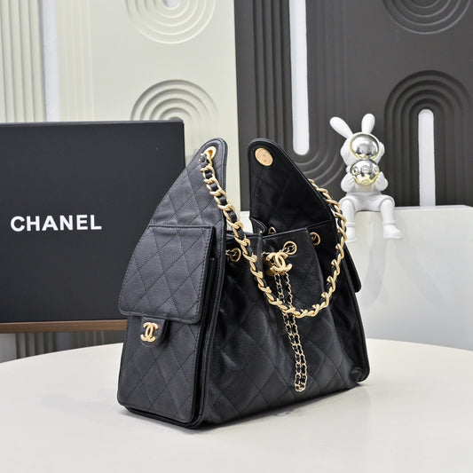 Chanel Hobo 25c Black Handbag