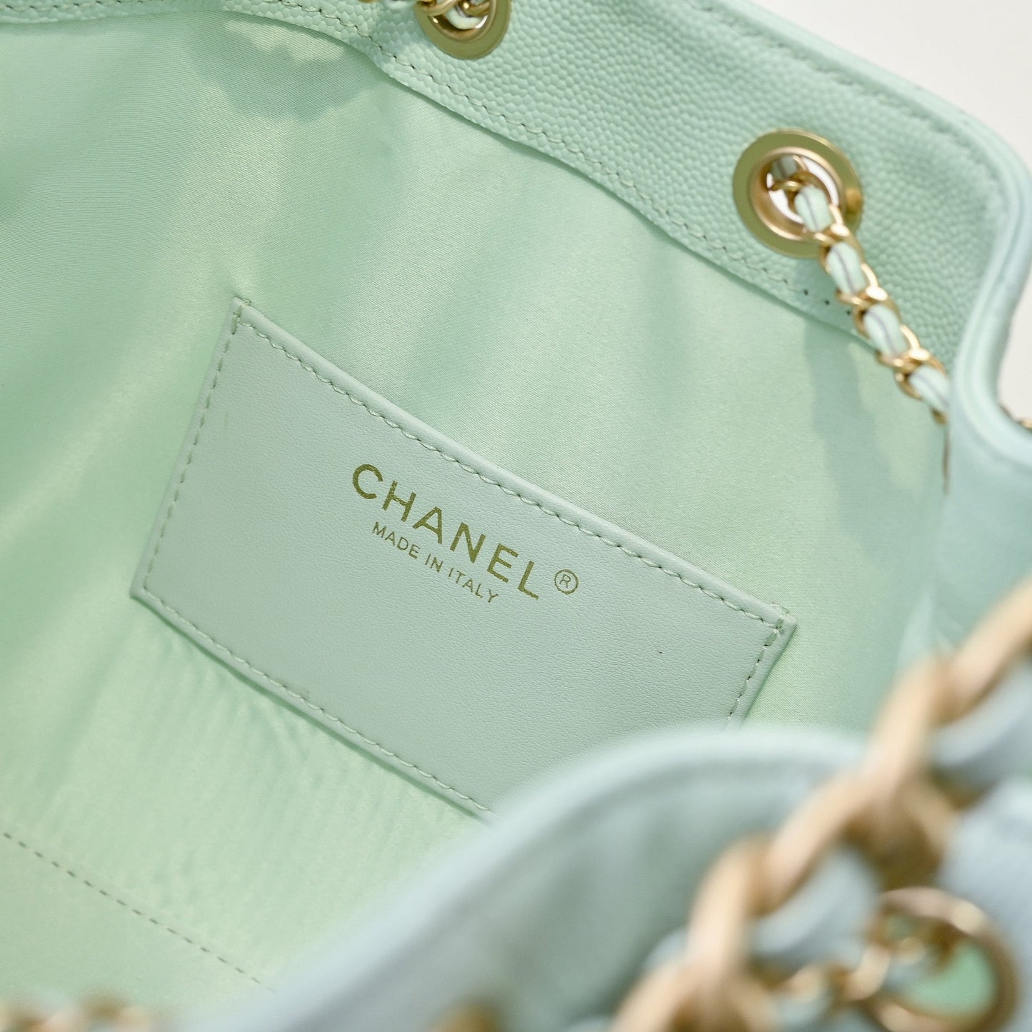 Chanel Hobo 25c Ice Blue Handbag