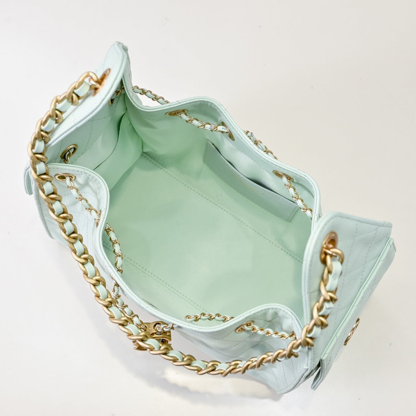 Chanel Hobo 25c Ice Blue Handbag